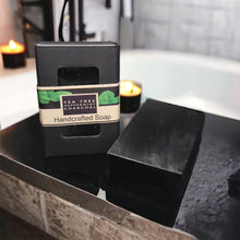 Load image into Gallery viewer, Tea Tree Peppermint Activated Charcoal Soap