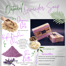 Load image into Gallery viewer, Oatmeal Lavender soap