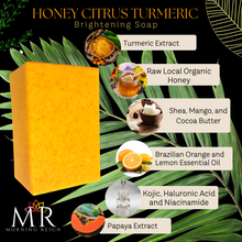 Load image into Gallery viewer, Honey Citrus Turmeric Brightening Soap
