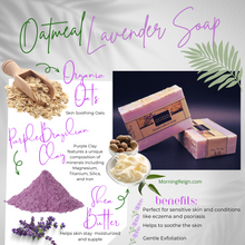 Load image into Gallery viewer, Oatmeal Lavender soap
