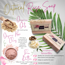 Load image into Gallery viewer, Oatmeal Rose soap
