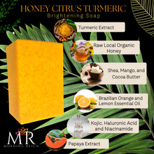 Load image into Gallery viewer, Honey Citrus Turmeric Brightening Soap
